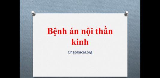 Bệnh án nội thần kinh